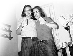 A couple of assholes: Nick Tosches and Richard Meltzer in 1972. 